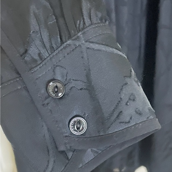 Rag & Bone Rubie Silk Burnout  Popover Relaxed Fit Mini Dress Black, Sz Med - Picture 14 of 16